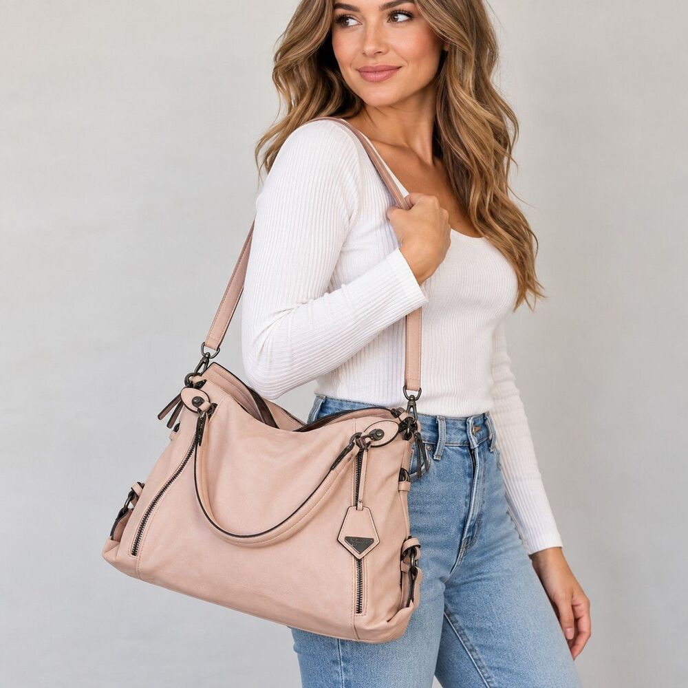 Jessica Simpson Blush Pink Satchel Handbag Crossbody Shoulder Bag Animal Print